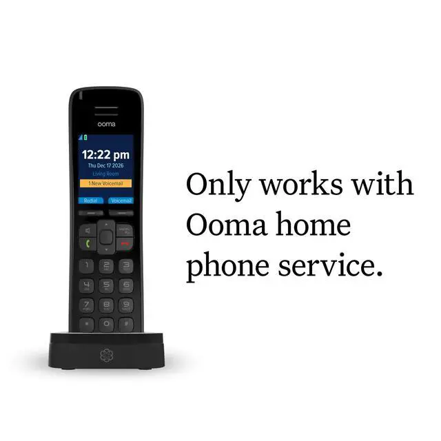 Alt view image 4 of 6 - Ooma HD3 Handset Cordless with Caller-ID and HD Voice Quality. Exclusively for Ooma Telo VoIP Home Phone Service