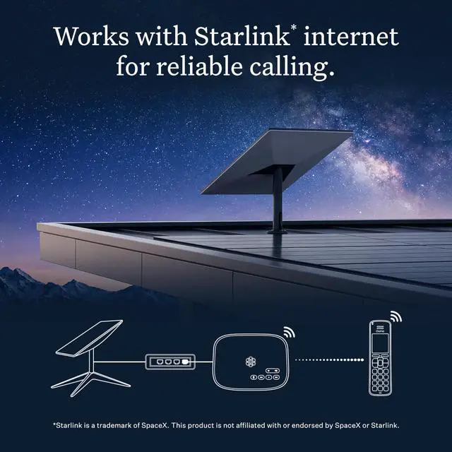 Alt view image 6 of 6 - Ooma HD3 Handset Cordless with Caller-ID and HD Voice Quality. Exclusively for Ooma Telo VoIP Home Phone Service