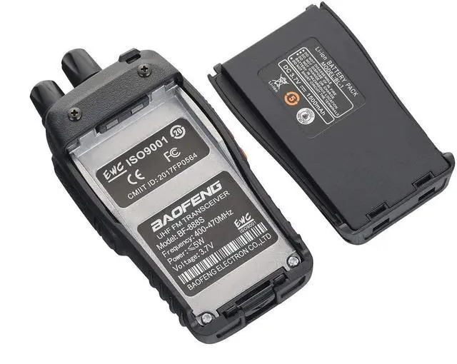 Alt view image 6 of 7 - Baofeng Walkie Talkies bf-888s for Adults Handheld Two-Way Radios Long Range UHF Communicator Rechargeable Interphone Professional 4 Pack Walky Talky Set with Earpiece,Li-ion Battery and Charger