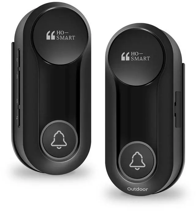 Main image of Wireless Doorbell, Hosmart UltraBell Wireless Intercom Doorbell System, Battery Operated DoorBell, Full Duplex Audio Doorbell Waterproof with 8 Doorbell Chime 1200Ft Range for Home Business Elderly