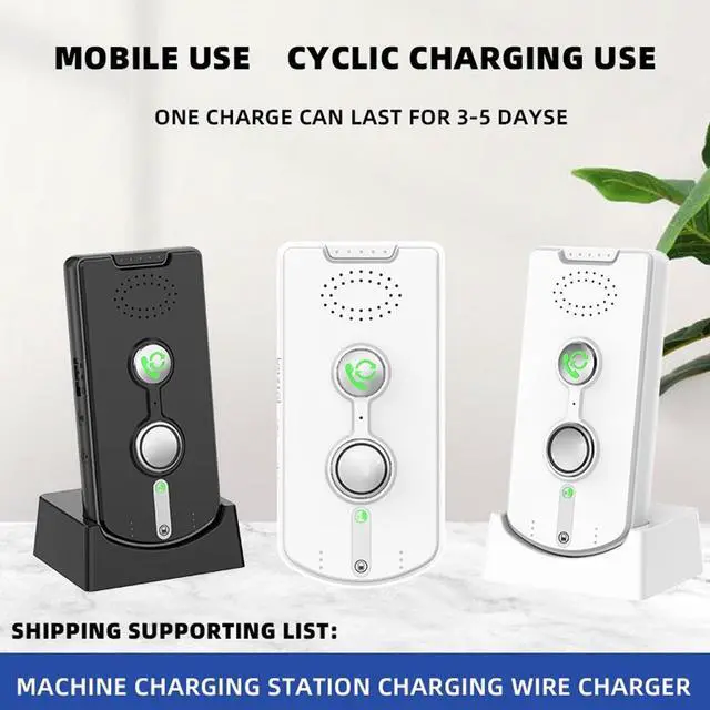 Alt view image 2 of 7 - 2 Way Voice Intercom for Home, Home Intercom System with 3280ft Open Distance, Adjustable Volume, for Elderly Caregivers (White)