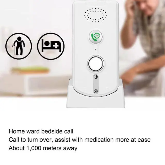 Alt view image 6 of 7 - 2 Way Voice Intercom for Home, Home Intercom System with 3280ft Open Distance, Adjustable Volume, for Elderly Caregivers (White)