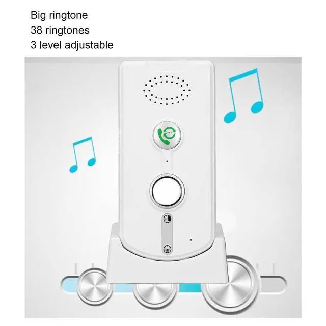 Alt view image 7 of 7 - 2 Way Voice Intercom for Home, Home Intercom System with 3280ft Open Distance, Adjustable Volume, for Elderly Caregivers (White)