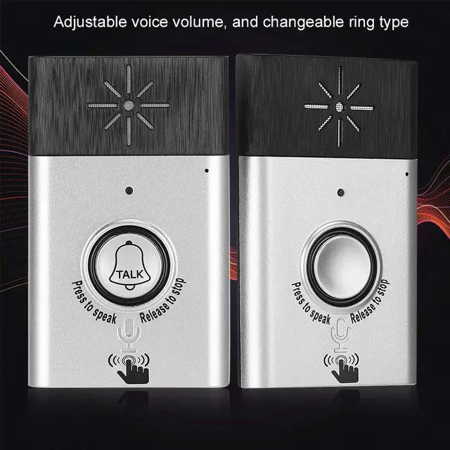 Alt view image 6 of 7 - Smart Voice Doorbell, Two Way Voice Intercom for Home and Office Long Distance and Clear Voice Home Security Easy Install, White (Without Battery)