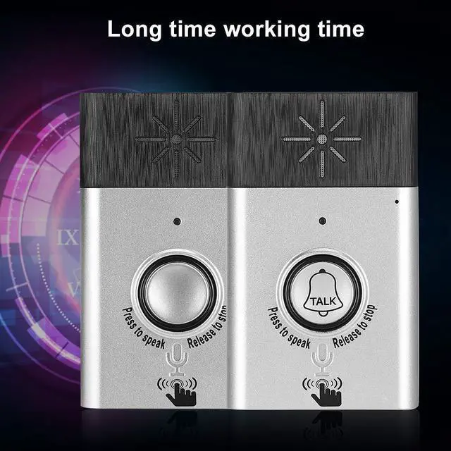 Alt view image 7 of 7 - Smart Voice Doorbell, Two Way Voice Intercom for Home and Office Long Distance and Clear Voice Home Security Easy Install, White (Without Battery)