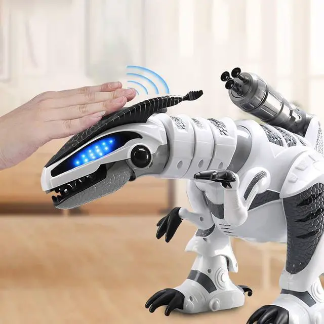 Alt view image 2 of 7 - Fistone RC Robot Dinosaur Intelligent Interactive Smart Toy Electronic Remote Controller Robot Walking Dancing Singing with Fight Mode Toys for Kids Boys Girls Age 5 6 7 8 9 10 and Up Year Old