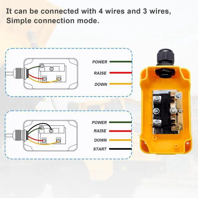 Alt view image 2 of 6 - mxuteuk Dump Trailer Remote Control Switch 12V DC Trailer Up and Down Control Switch for Lift Gate Truck Tipper Trailer G018