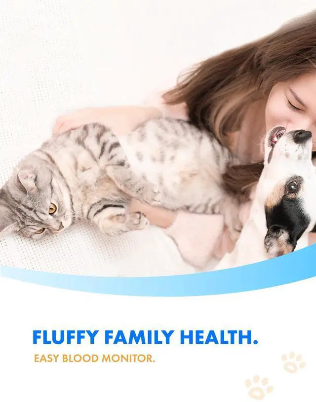 Alt view image 2 of 7 - eBmonitor eBpet Blood Glucose Monitor System - Dogs and Cats Glucose Monitoring Kit 25 Blood Glucose Test Strips Lancing Device, Battery, 26 Gauge Sterile Lancets,