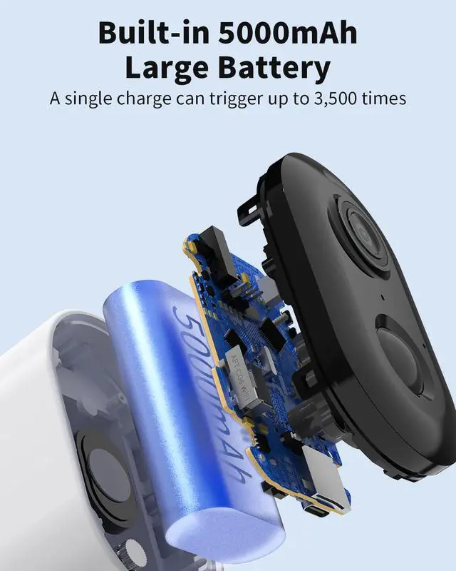 Alt view image 7 of 7 - Security Cameras Wireless Outdoor, Battery Powered 2k Color Night Vision, AI Motion Detection Spotlight Siren, IP66 Weatherproof, 2-Way Talk, SD/Cloud Storage, 2.4Ghz WiFi Cameras for Home Security