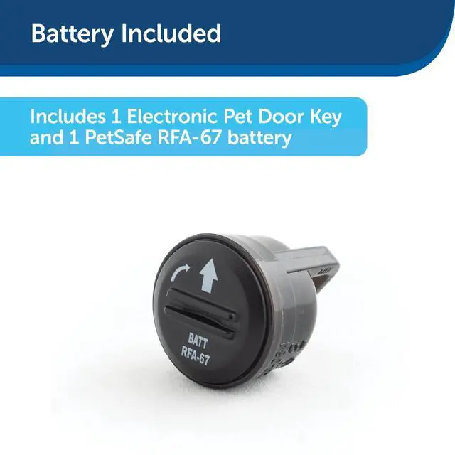 Alt view image 6 of 6 - PetSafe Electronic Pet Door Key for Electronic Doggie Door - Battery Operated - Provides Smart, Personalized Access for Your Dogs & Cats While Keeping Out Strays & Wildlife