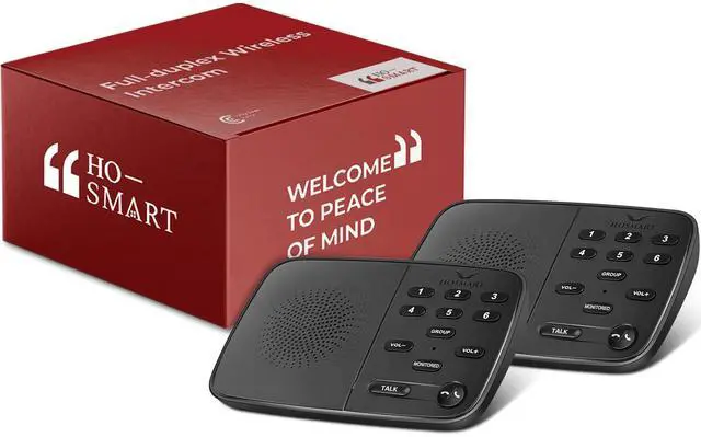 Main image of Hosmart UltraSpeak Intercoms Wireless for Home, 2025 Two-Way Real-time Intercom Full Duplex Wireless Intercom System for Home Use, House Intercom System for Business with 1200 Feet Range (2 Stations)
