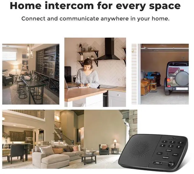 Alt view image 5 of 7 - Hosmart UltraSpeak Intercoms Wireless for Home, 2025 Two-Way Real-time Intercom Full Duplex Wireless Intercom System for Home Use, House Intercom System for Business with 1200 Feet Range (2 Stations)