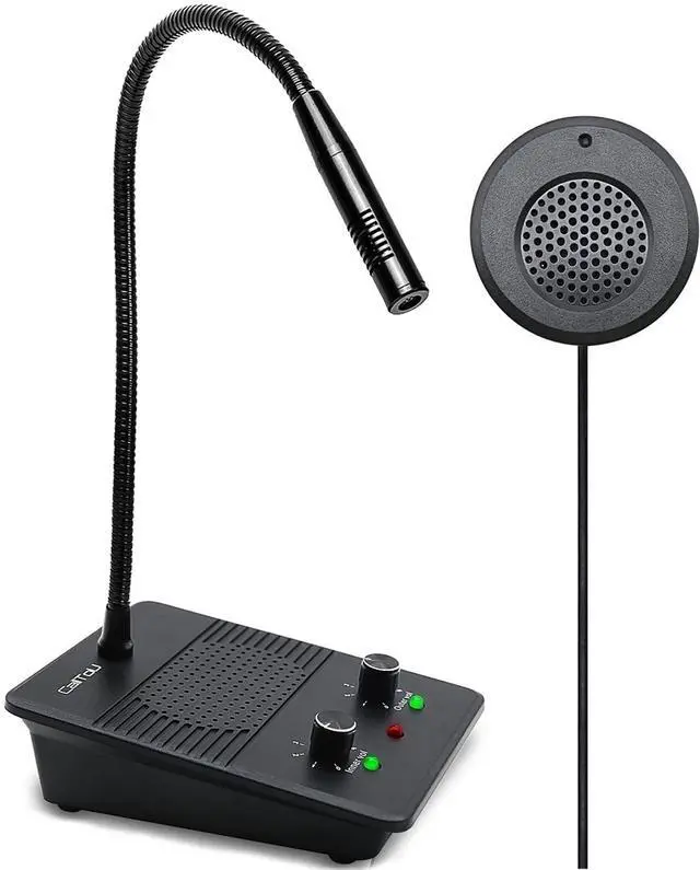 Main image of CallToU Window Speaker Intercom System,Dual Way Anti-Interference Intercommunication Microphone Talk Through Glass Window,for Business,Bank,Office,Hospital,Counter,Store,Station,School and More