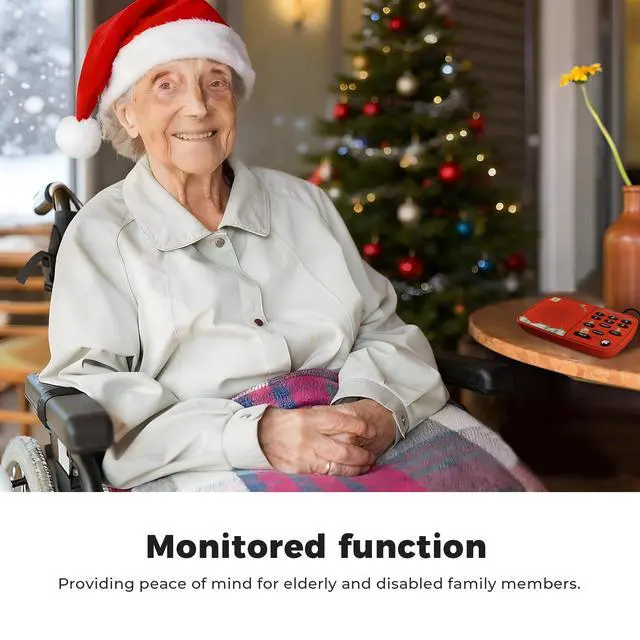 Alt view image 3 of 7 - Hosmart UltraSpeak Intercoms Wireless for Home, Holiday Christmas Edition Intercom System for Home Use, Clear Sound Intercom for Business with 1300 Ft Range, Gift Set for Family Friends Elderly(2Pack)