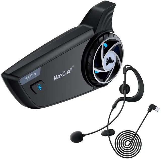 Main image of Maxquall S8 Pro Intercom Headset Referee Pitch Communication System 2~8 Person Talk Same time for Football Baseball UTV (1S8 Pro(Model 1 Overhook Earphone))