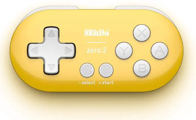 Main image of Nargos 8Bitdo Zero 2 Bluetooth Key Chain Sized Mini Controller for Nintendo Switch, Windows, Android and macOS (Yellow Edition)