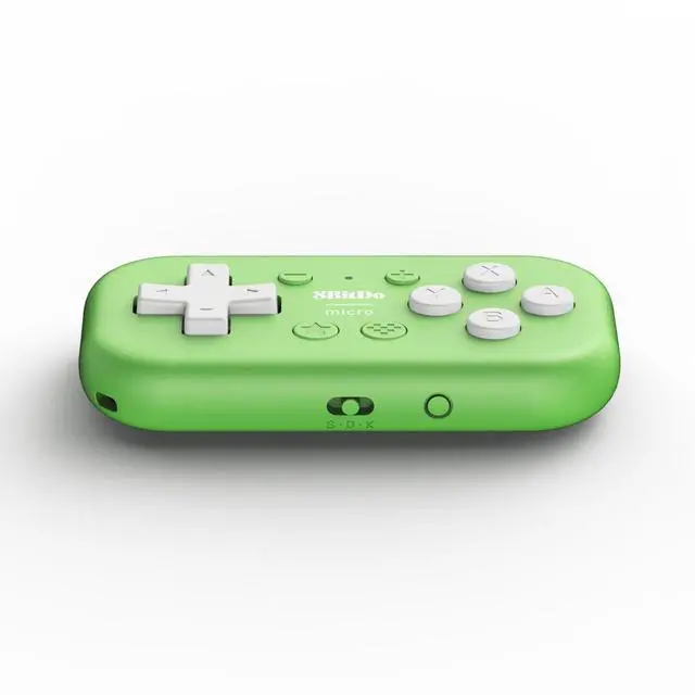 Alt view image 3 of 7 - 8Bitdo Micro Bluetooth Gamepad Pocket-sized Mini Controller for Switch, Android, and Raspberry Pi, Supports Keyboard Mode (Green)