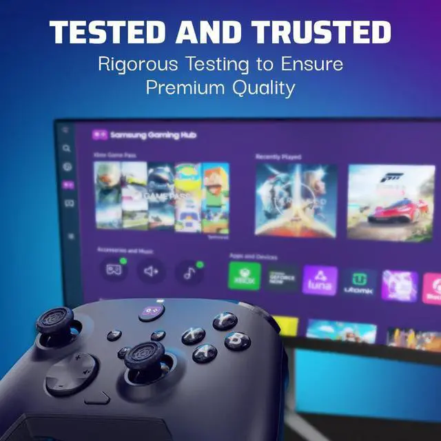 Alt view image 3 of 3 - PDP REPLAY Wireless Bluetooth Controller / Remote - Designed for Samsung Gaming Hub (select Samsung TVs, monitors, Freestyle Gen 2), Rechargeable 40 HR Battery, 30FT Range, Programmable Button Mapping