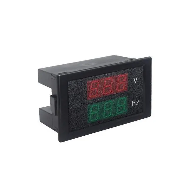 Alt view image 7 of 7 - KETOTEK Digital AC Voltmeter Panel Mounting Meter AC80-300V Frequency Counter 45.0-65.0 HZ LED Display Voltage Volt Frequency Meter Tester Gauge