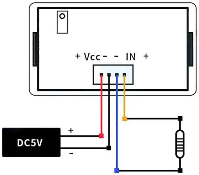 Alt view image 5 of 5 - Taidacent Ohm Meter Resistance Tester Ohmmeter Digital DC Resistance Measuring Instrument Fixture Resistance Measure Panel Meter (200 Ohm, DC12V with Cover)