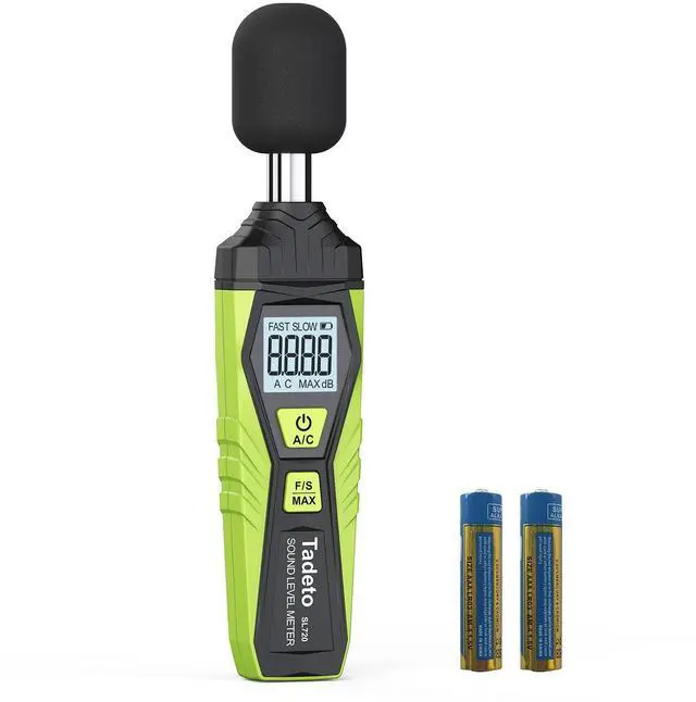 Main image of Decibel Meter, Tadeto Digital Sound Level Meter Portable SPL Meter 30dB to 130dB MAX Data Hold with LCD Display Backlight A/C Weighted for Home Factories