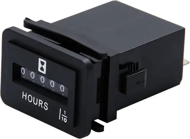 Main image of YOOREAL AC 110V-250V Mechanical Hour Meter No Battery for Engine Generator Boat Motorcross Motor Truck Inverter Boat RV Zero Lawn Mower Snow Blower