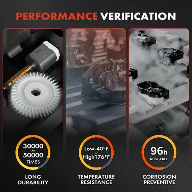 Alt view image 3 of 7 - A-Premium Door Latch Lock Actuator Compatible with Nissan Vehicles - Murano 2005-2007, Sport Utility - Front Left Driver Side, Replace# 80501CB81B, 80501CB81A