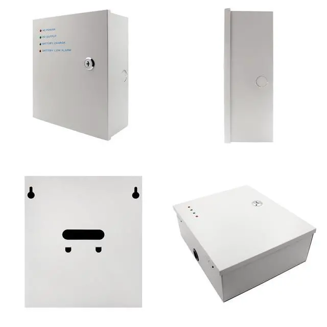 Alt view image 3 of 7 - Power Supply Control AC 110-240V to DC 12V 5A Metal Boxed Cabinet Regulated UPS Power Supply Unit with Backup Battery Link for Door Access Entry System (Battery Not Included) (SP1205B DC12V / 5A )