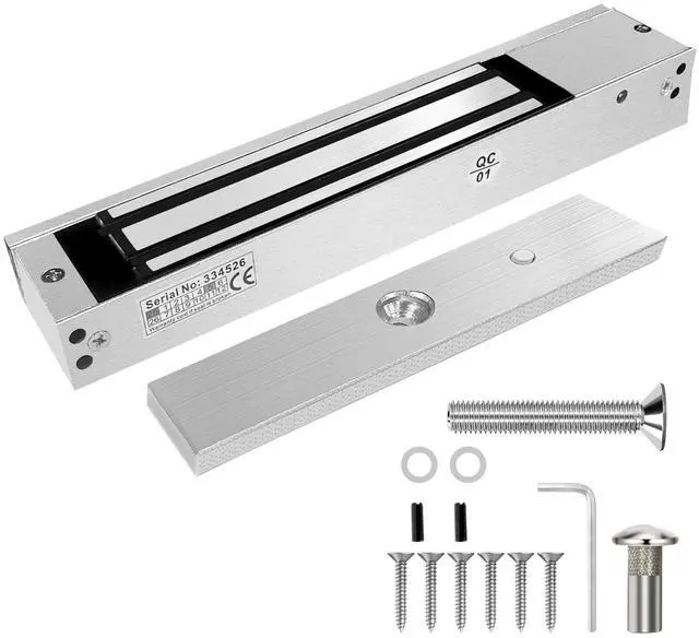 Main image of IDEAFix 600LBs/280KG Electromagnetic Lock Access Control Security Door Lock for Single Door, 12V DC Power, for Outswing Doors