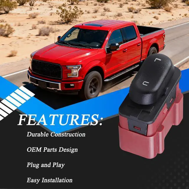 Alt view image 7 of 7 - Driver Power Door Lock Switch Compatible with Ford F150 F250 F350 F450 F550 Expedition 1997-2002 Replace XL1Z14028AA XL1Z-14028-AA