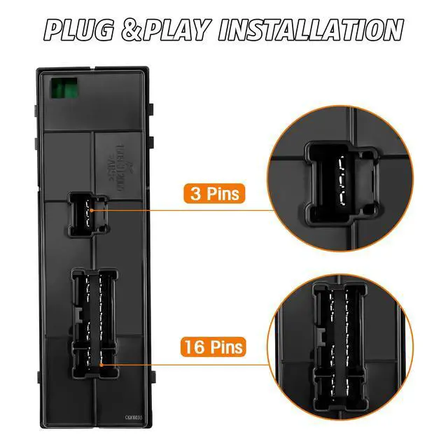 Alt view image 6 of 7 - Driver Side Master Power Window Switch Compatible with Nissan Juke 2011-2017, Nissan Tiida/Sylphy 2012-2016, Nissan Altima/Sentra/Leaf/Rogue 2013-2018,25401-3TA5A, 25401-3SH1A25401-3NF0A