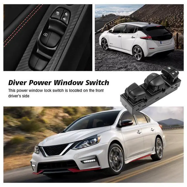 Alt view image 7 of 7 - Driver Side Master Power Window Switch Compatible with Nissan Juke 2011-2017, Nissan Tiida/Sylphy 2012-2016, Nissan Altima/Sentra/Leaf/Rogue 2013-2018,25401-3TA5A, 25401-3SH1A25401-3NF0A