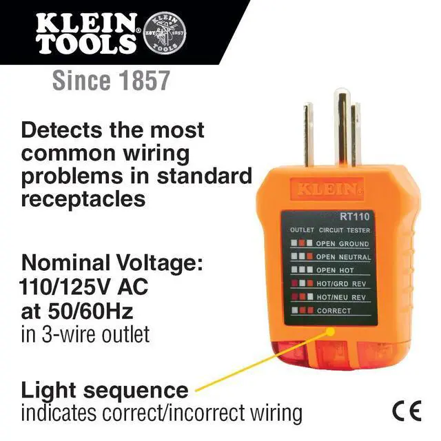 Alt view image 4 of 4 - Klein Tools 69149P Electrical Test Kit with Digital Multimeter, Non-Contact Voltage Tester and Electrical Outlet Tester, Leads and Batteries