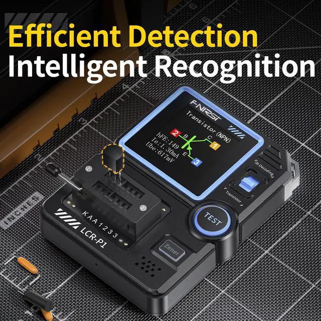 Alt view image 3 of 7 - LCR-P1 Capacitor Tester, Mosfet Transistor Tester, Diode Triode Zener Diode Resistance Inductance LCR Meter, MOS NPN PNP E SR Meter, SMD Electronic Component Tester, Battery Test Multimeter