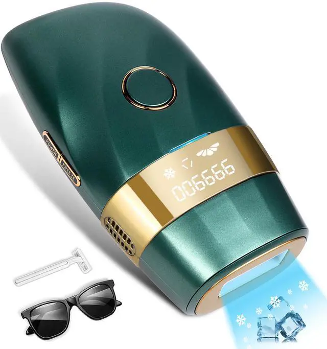Main image of Laser Hair Removal for Women and Men : New Upgraded at Home Use IPL Hair Removal Device Permanent & Protection - 5 Levels Laser Hair Removal for Face Legs Arms and Whole Body Green