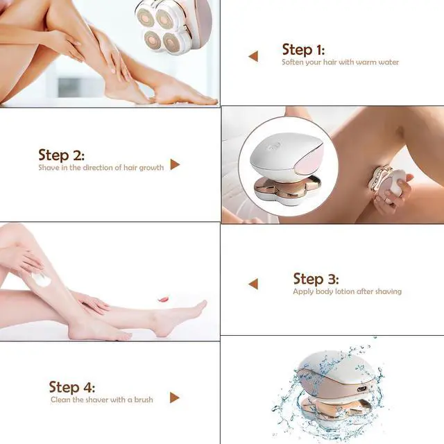 Alt view image 4 of 7 - Electric Razors for Women Legs, Electric Shaver for Women Legs, Painless