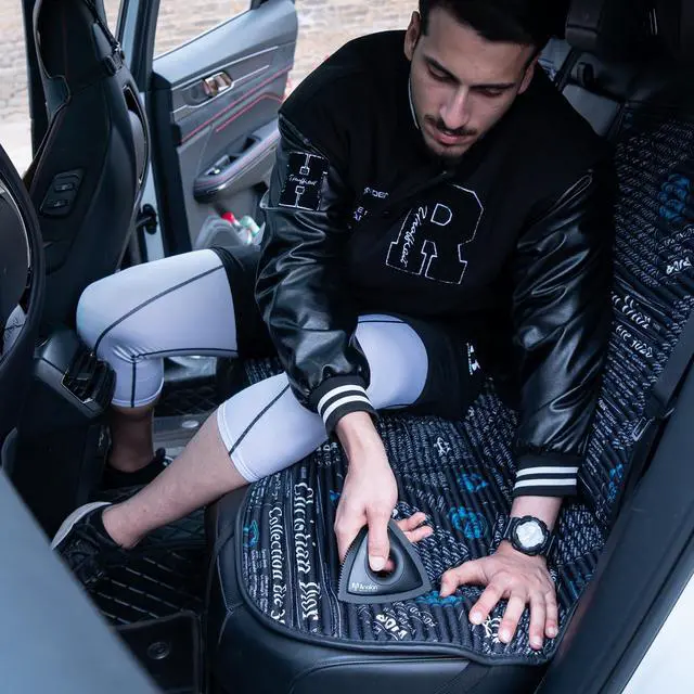 Alt view image 6 of 7 - Analan Mini Pet Hair Remover for Car Detailing Supplies, Carpet Dog Hair Remover for Car Interior, Triangle Dog Hair Remover for Auto Detailing, Couch, Furniture, Lint, Carpet (Jet Black)