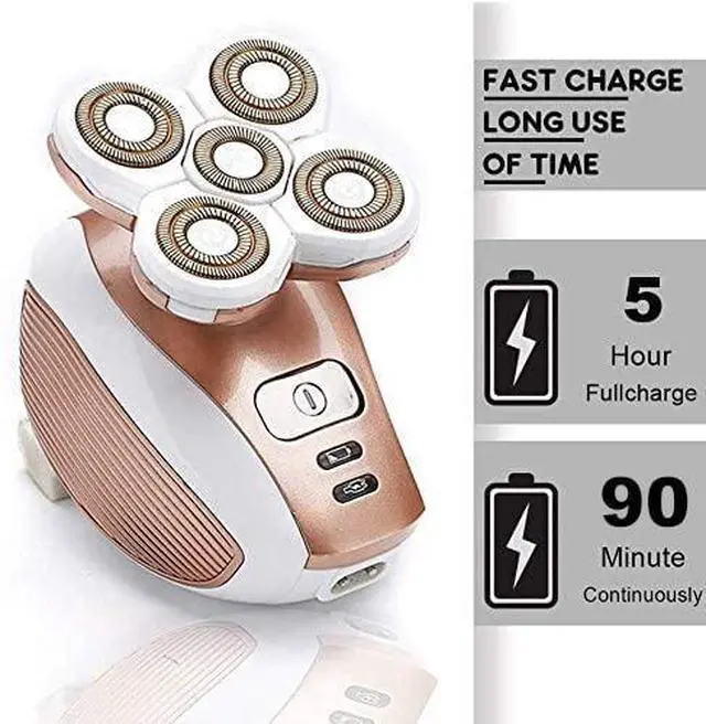 Alt view image 2 of 6 - Painless Electric Razor for Women, Rechargeable Waterproof Electric Shaver, Cordless Hair Remover for Legs Face Lips Bikini Body Trimmer - As Seen On TV (Upgraded)