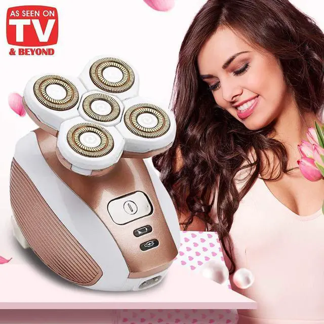 Alt view image 5 of 6 - Painless Electric Razor for Women, Rechargeable Waterproof Electric Shaver, Cordless Hair Remover for Legs Face Lips Bikini Body Trimmer - As Seen On TV (Upgraded)