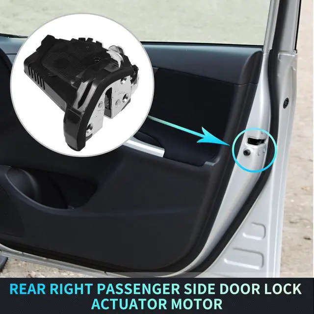 Alt view image 2 of 7 - X AUTOHAUX Replacement Rear Right Passenger Side Power Door Lock Actuator Motor for Honda Accord 2013-2017 for Honda Ridgeline 2017-2020 Door Latch Actuator Assembly No.72610T0AA11 Black