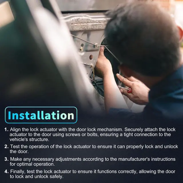 Alt view image 5 of 7 - X AUTOHAUX Replacement Rear Right Passenger Side Power Door Lock Actuator Motor for Honda Accord 2013-2017 for Honda Ridgeline 2017-2020 Door Latch Actuator Assembly No.72610T0AA11 Black