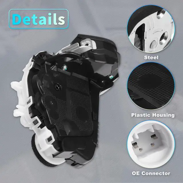 Alt view image 6 of 7 - X AUTOHAUX Replacement Rear Right Passenger Side Power Door Lock Actuator Motor for Honda Accord 2013-2017 for Honda Ridgeline 2017-2020 Door Latch Actuator Assembly No.72610T0AA11 Black