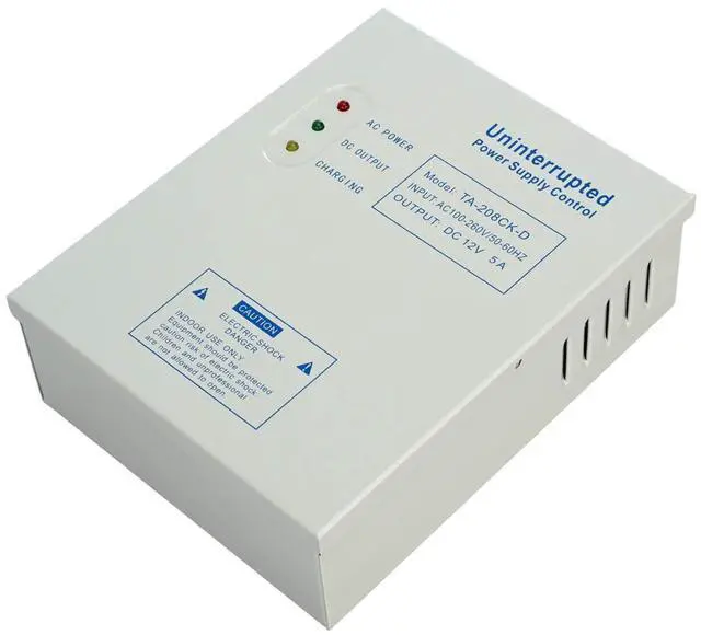 Main image of Power Supply Controller for Door Access System Electric Lock Intercom Camera Input 110V-240V AC to Output 12V DC 5A