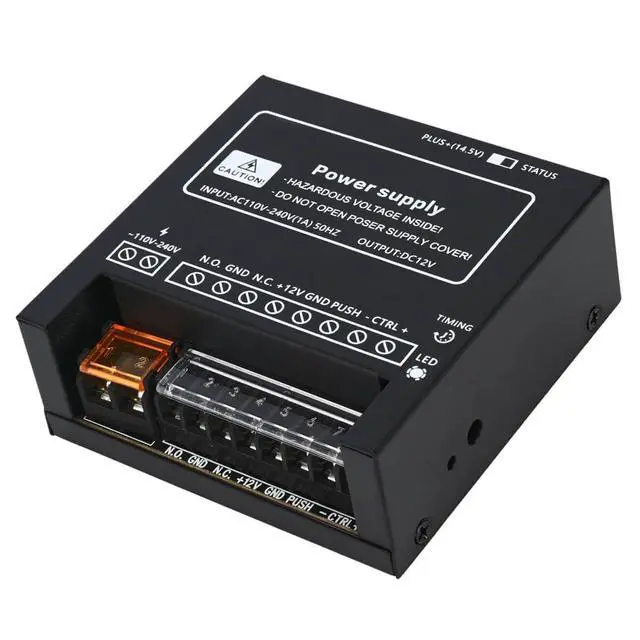 Alt view image 2 of 6 - Power Supply Controller for Door Access System Electric Lock Intercom Camera Input 110V-240V AC to Output 12V DC 4A