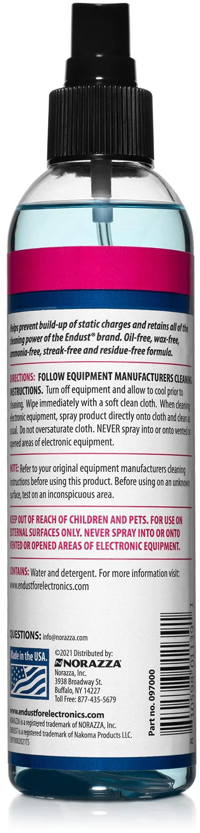 Alt view image 2 of 4 - for Electronics; Anti-Static, Screen & Multi-Surface Cleaner Pump Spray; Alcohol Free, Ammonia Free; 8 Fl oz (097000)