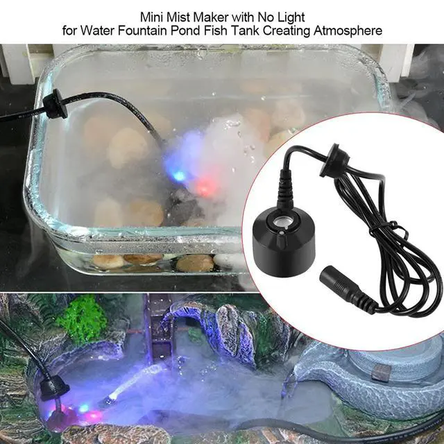 Alt view image 3 of 7 - Mini Mist Maker Fogger Water Fountain Pond Fog Machine Atomizer, Indoor Fountain Mister Foggers, for Water Feature, Halloween, Christmas and Other Holiday Decorations(No Light)