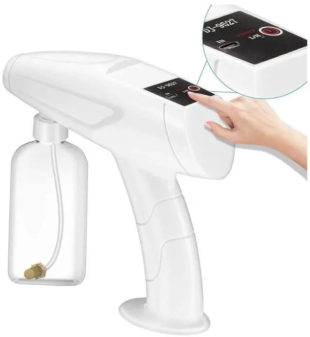 Alt view image 7 of 7 - Portable Nano Alcohol Barber Spray Gun,Atomizer Spraye,Electric Atomizer Spray Bottle Gun,Cordless Steam Handheld Fogger Machine for Home,Office,Car,School 8.45 OZ