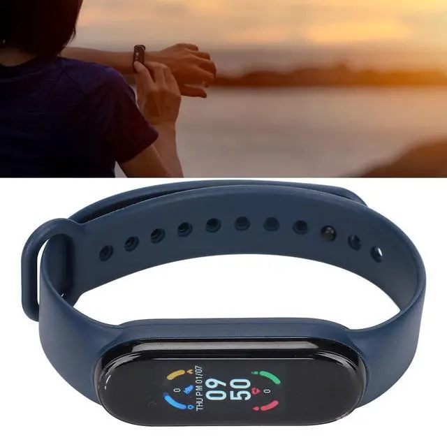 Alt view image 3 of 7 - Sports Smart Wristband,IP67 Smart Bracelet with Step Counter,Heart Rate Monitor Sleep Monitor APP Message,Accurately Record,Steps, Distance, Calories Burned,etc