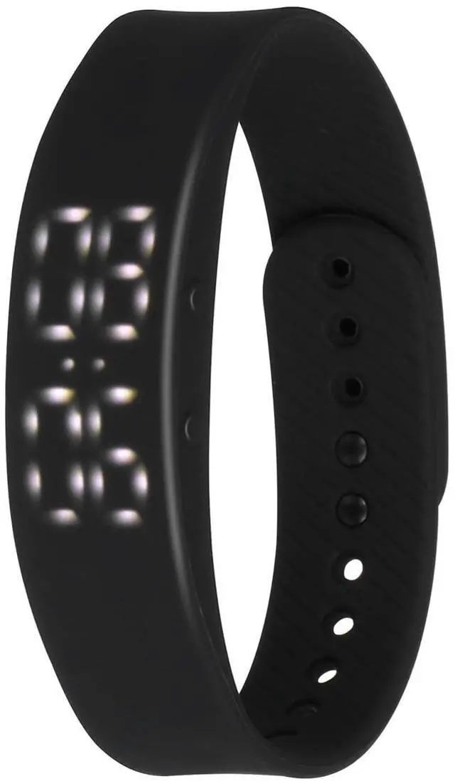 Main image of Mikikit Mens Wrist Wristwatch Bracelet Men Silicone Simple Sport Digital Watch Adjustable Smartwatch Mens Watches for Strap LED Black Electronic Digital Alarm Clock