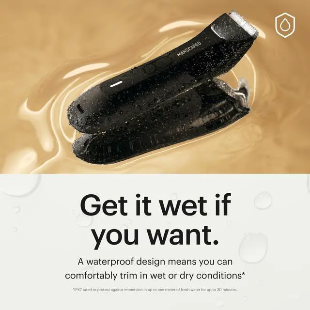 Alt view image 3 of 7 - The Lawn Mower® 4.0 PRO - Groin & Body Hair Trimmer, Updated SkinSafe® Trimmer Blade, Waterproof Wet/Dry Groomer, USB-C & Wireless Charging Compatible, Mens Ball Shaver with Travel Lock